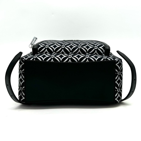 Michael Kors Medium Jaycee Backpack Black/Silver - Picture 6 of 13